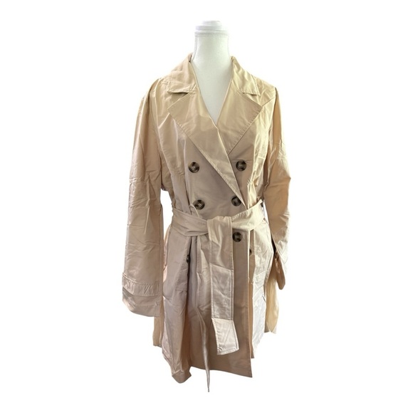 Wynne Layers Jackets & Blazers - Wynne Layers Beige Trench Coat Jacket – Size L